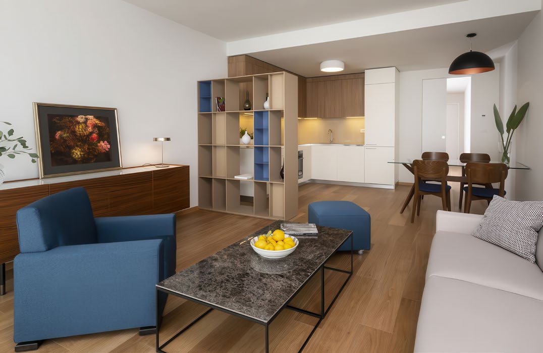 A furnished apartment at Ellipsis