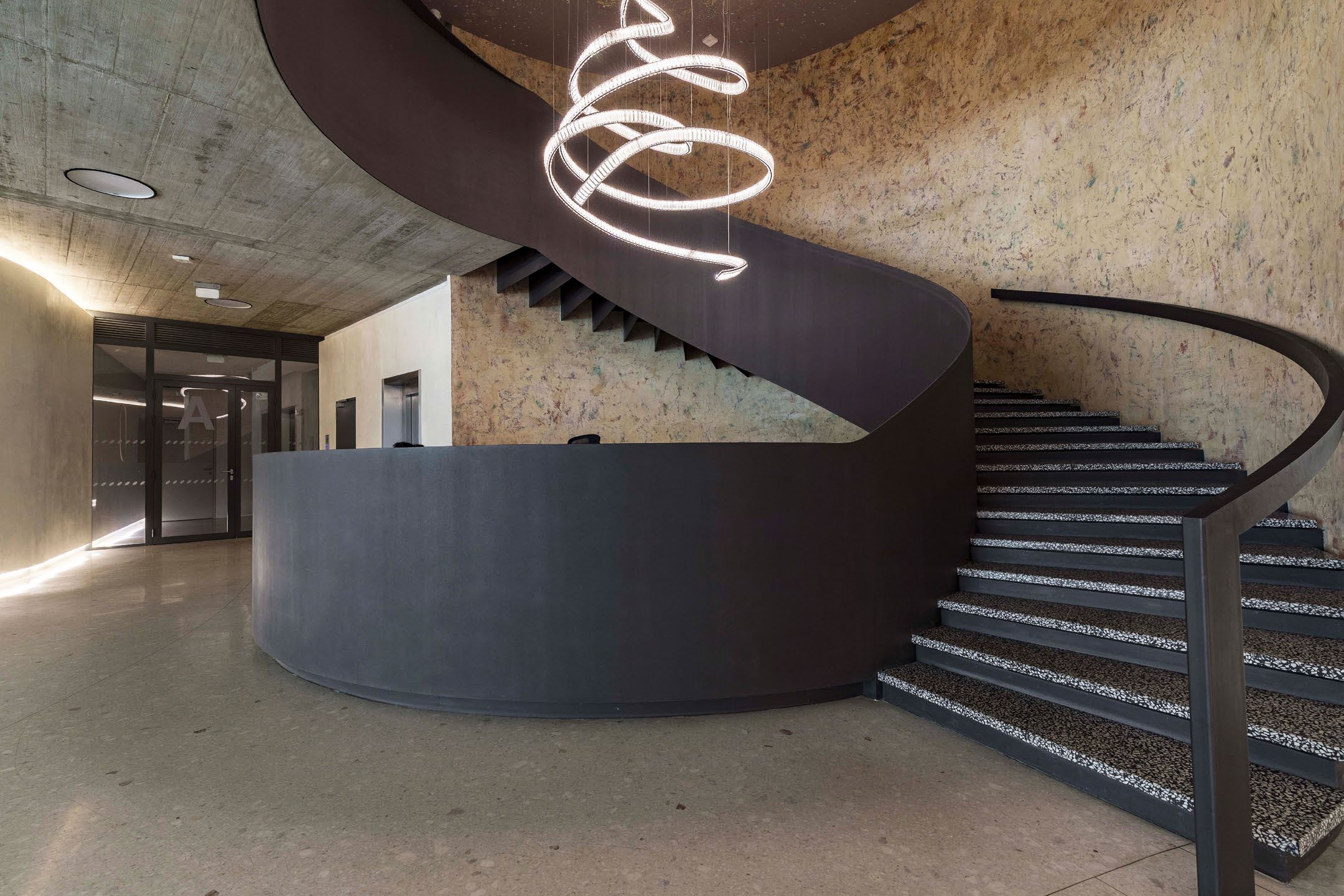 Ellipsis, the lobby staircase